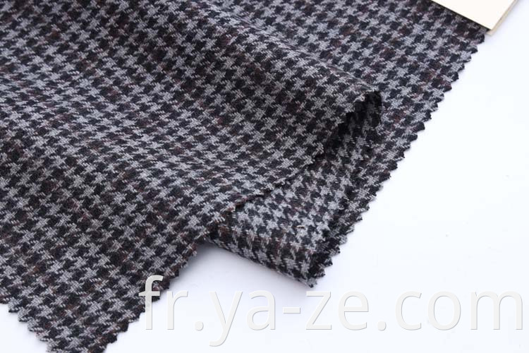 Classic Design Check Plaid Tweed Manufacturer Filyd Dyed Fabric laine laine de laine pour hommes chemises Femme Chlouse Tissu